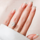 Oval Cut Moissanite Engagement Ring