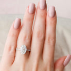 3.5 Carat Oval Moissanite Engagement Ring