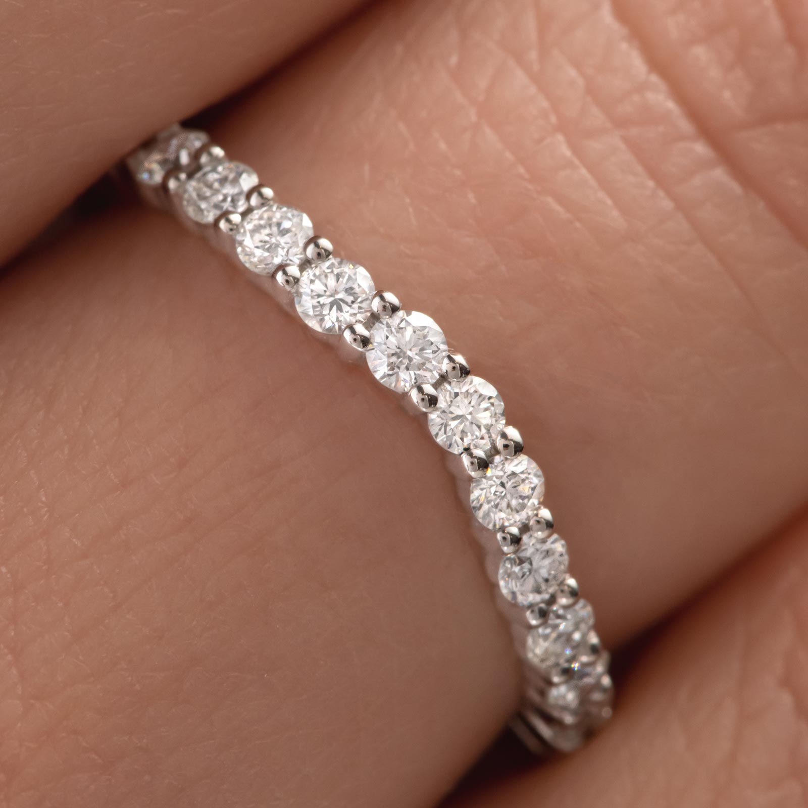 round-shaped-moissanite-semi-eternity-wedding-band