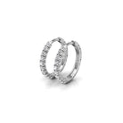 Round Cut Moissanite Diamond Hoops Earrings for Her