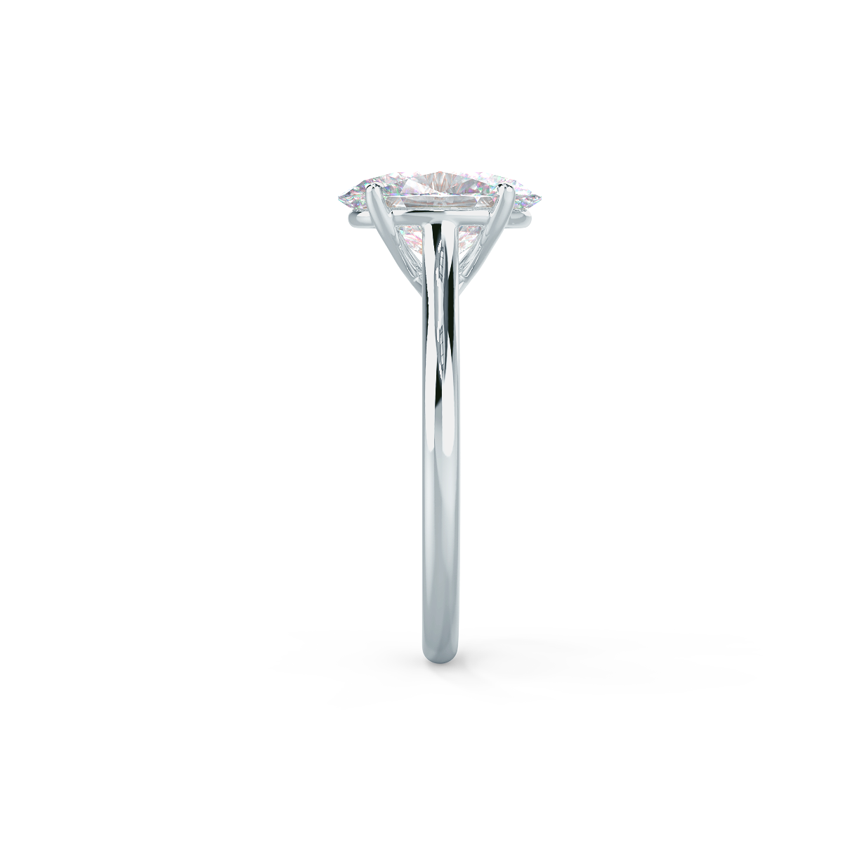 moissanite kite band engagement ring Chicago