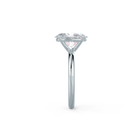 2.0ct Oval Four Prong Moissanite Diamond Solitaire Engagement Ring For Women
