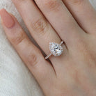 Moissanite wedding jewelry for beach wedding