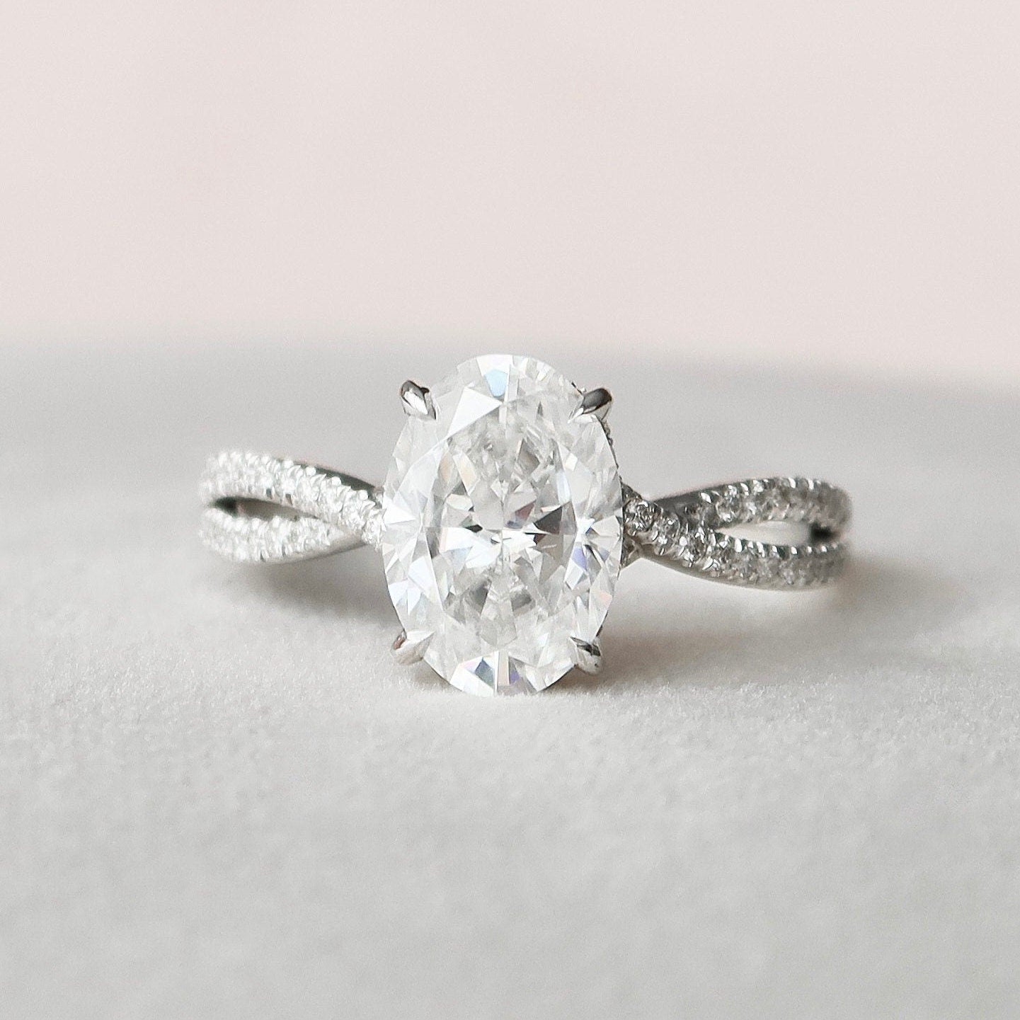 Hidden Halo Engagement Ring