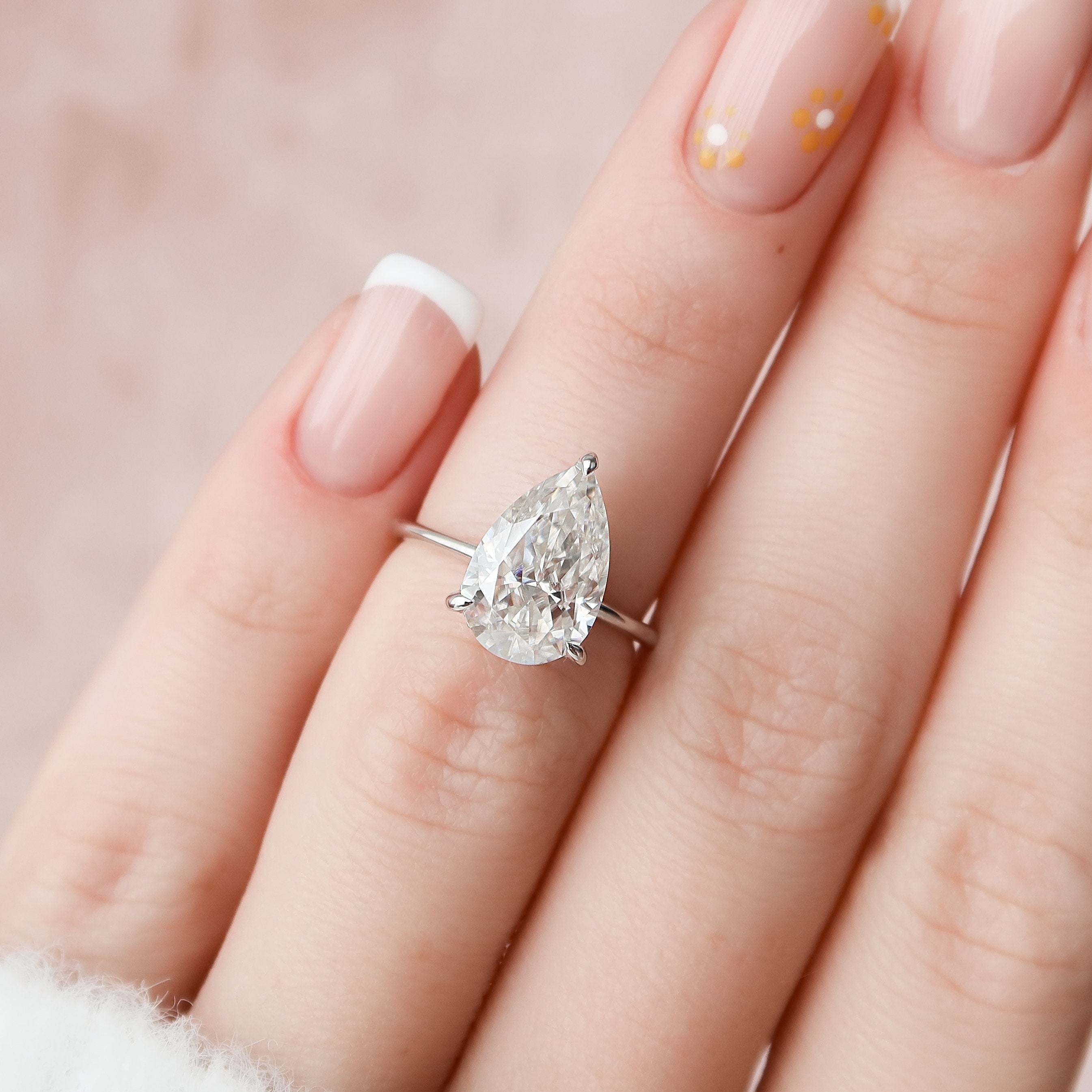 Pear Solitaire Engagement Ring