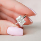 4.0CT Radiant Moissanite Ring