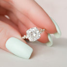 4.0CT Cushion Moissanite Ring