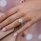 Elongated Cushion Moissanite Ring