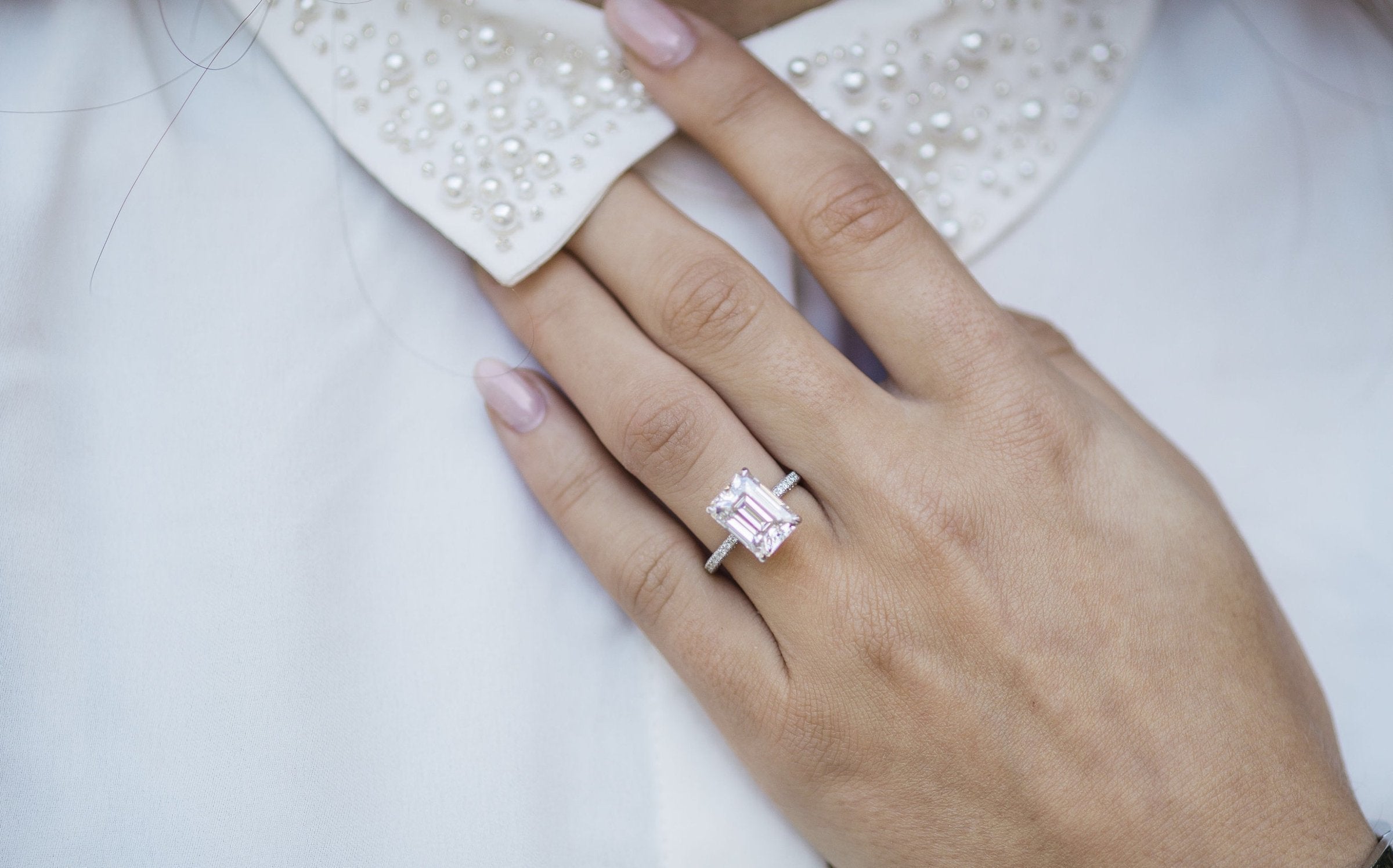 Emerald Cut Proposal Ring