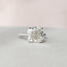 Hidden Halo Moissanite Ring