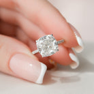4.50CT Cushion Moissanite Ring