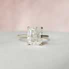 Cushion Cut Moissanite Engagement Ring