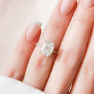 4.50CT Elongated Cushion Moissanite Ring