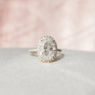 Halo Moissanite Ring