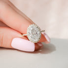4.50CT Oval Moissanite Ring