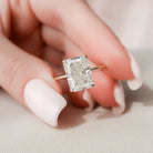 4.50ct Radiant Moissanite Ring
