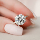 4.50ct Round Moissanite Ring