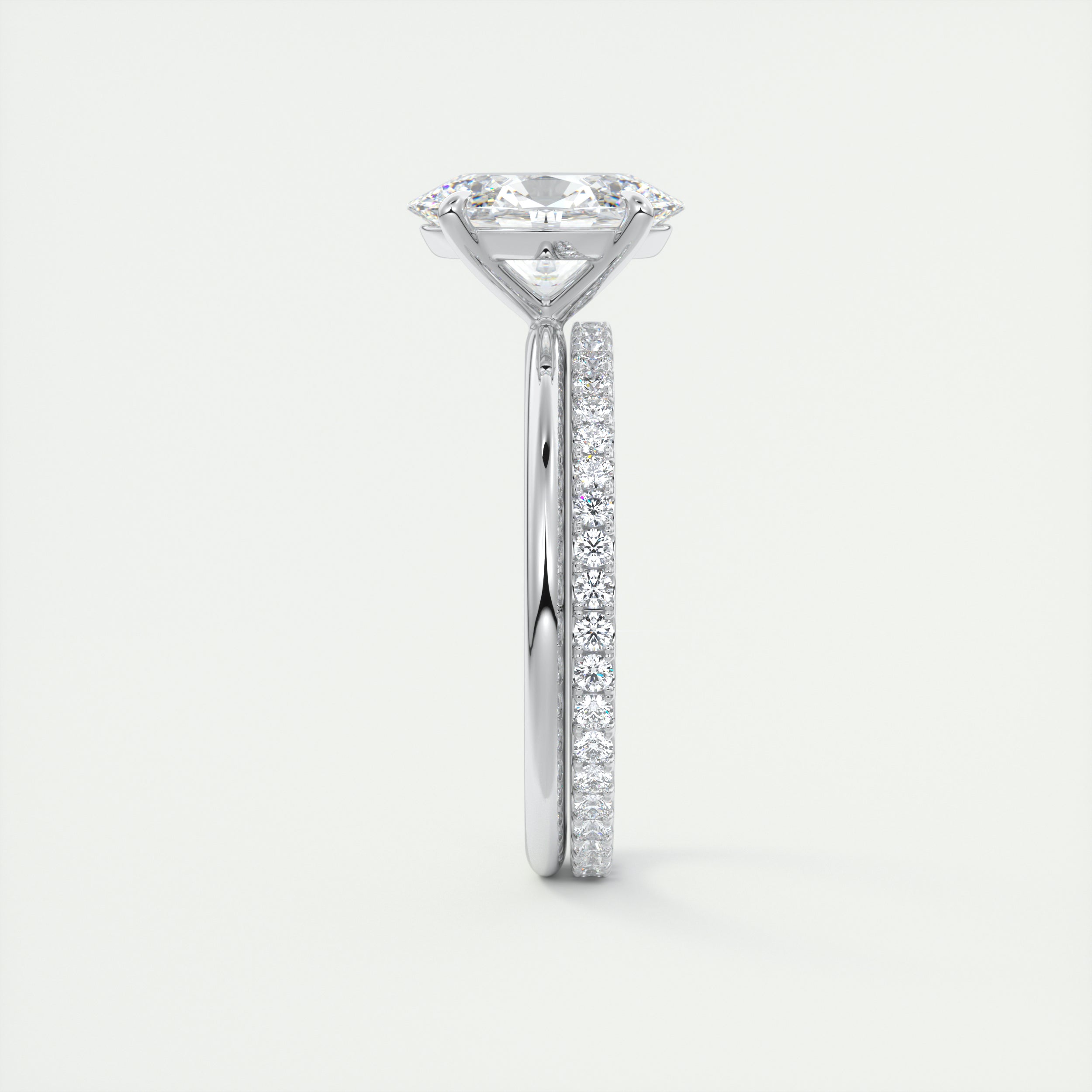 Moissanite wedding jewelry for father of the groom's outfit