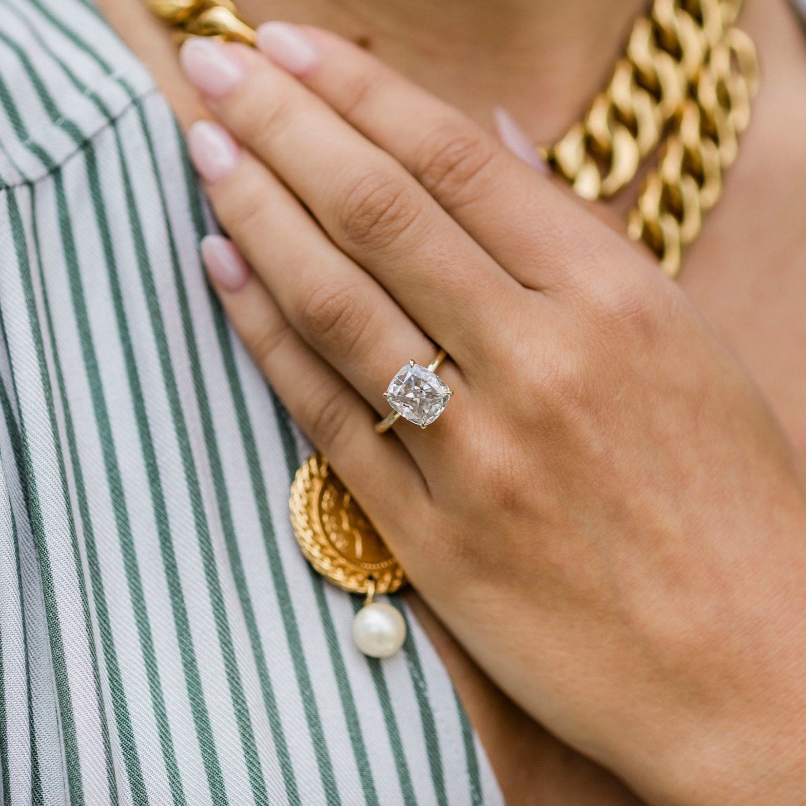 Nature-inspired moissanite jewelry