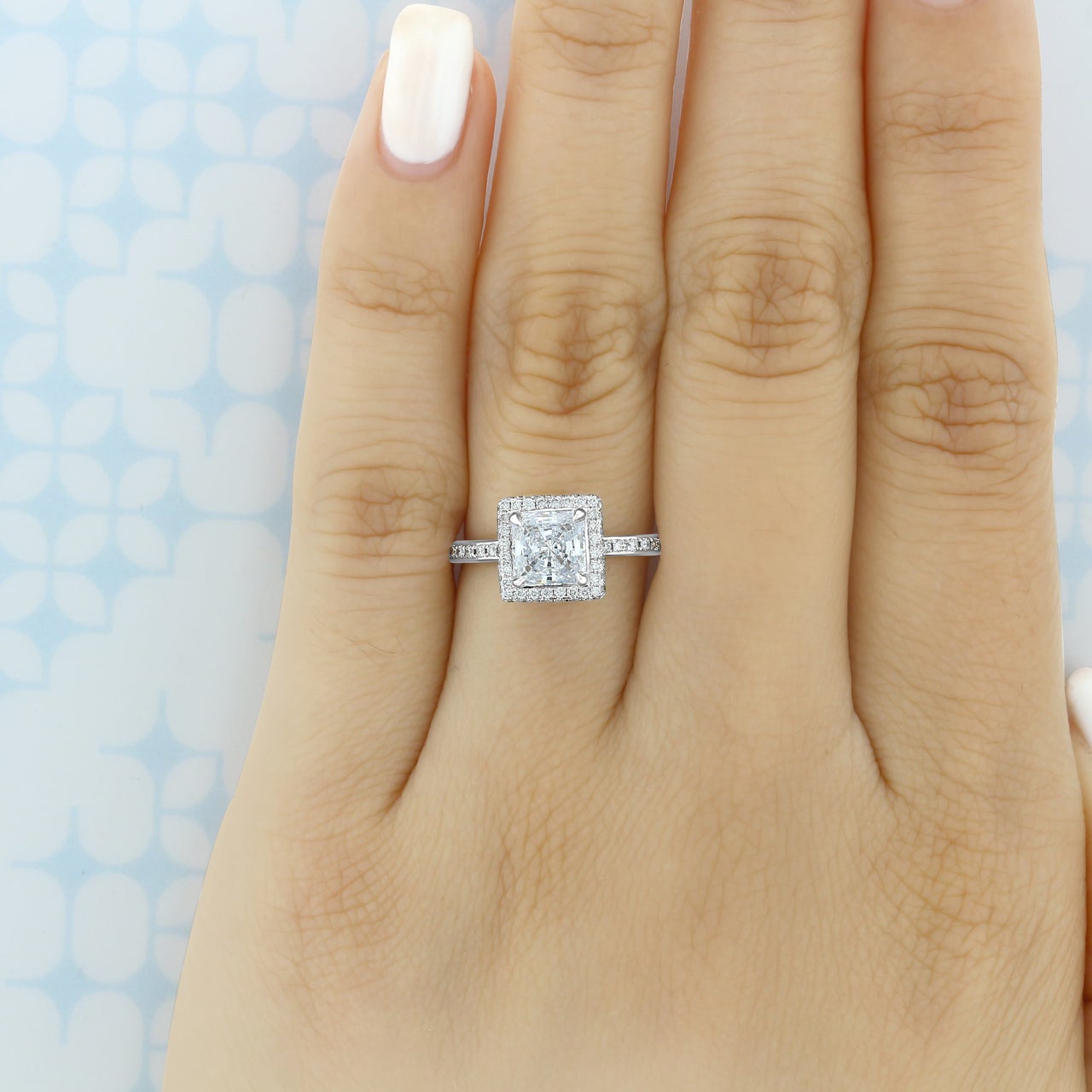 Moissanite engagement rings on a budget