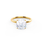 2.75ct Cushion Cut Moissanite Diamond Classic Solitare Engagement Ring