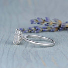 2.50CT Pear Cut Hidden Halo Moissanite Diamond Engagement Ring