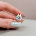 5ct Round Moissanite Ring