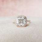 Halo Moissanite Ring