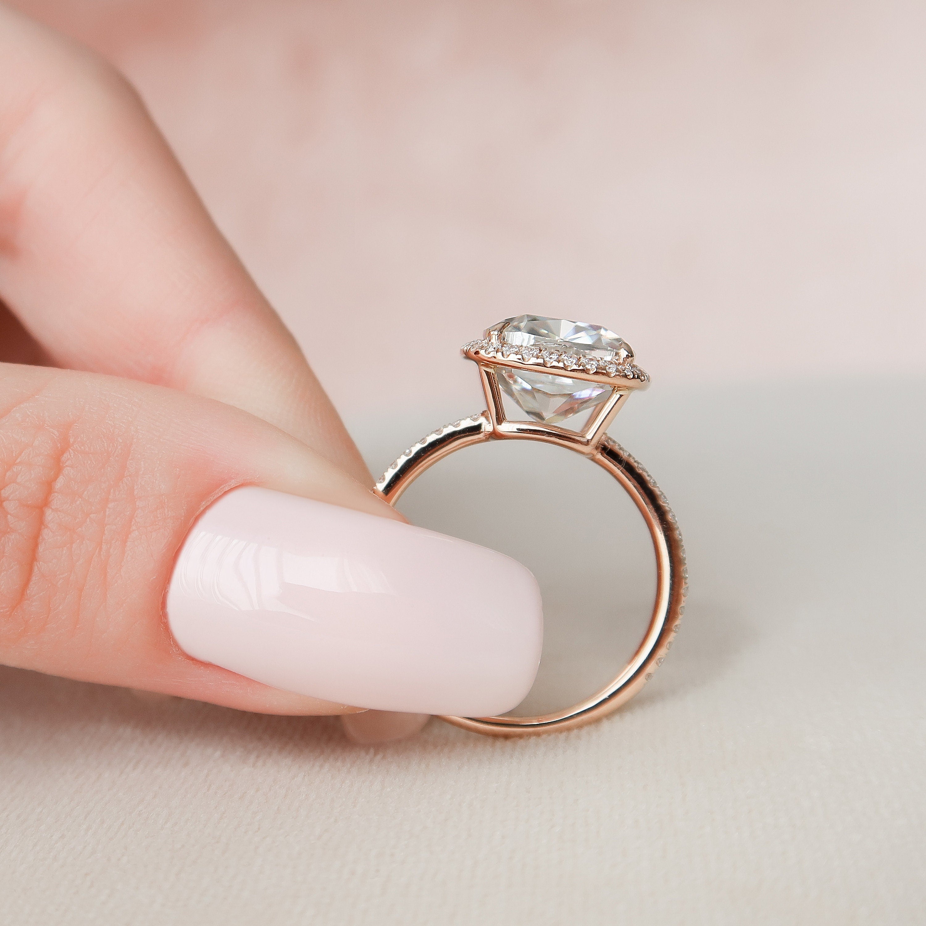 Cushion Cut Proposal Ring