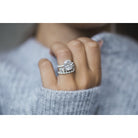 Elongated Cushion Moissanite Ring