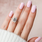 Emerald Cut Moissanite Ring