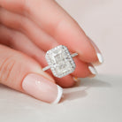 5.0CT Radiant Moissanite Ring