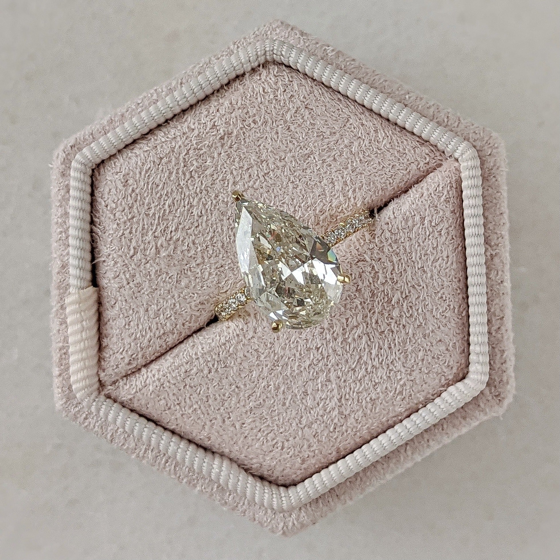 Moissanite bridal ring set for brides