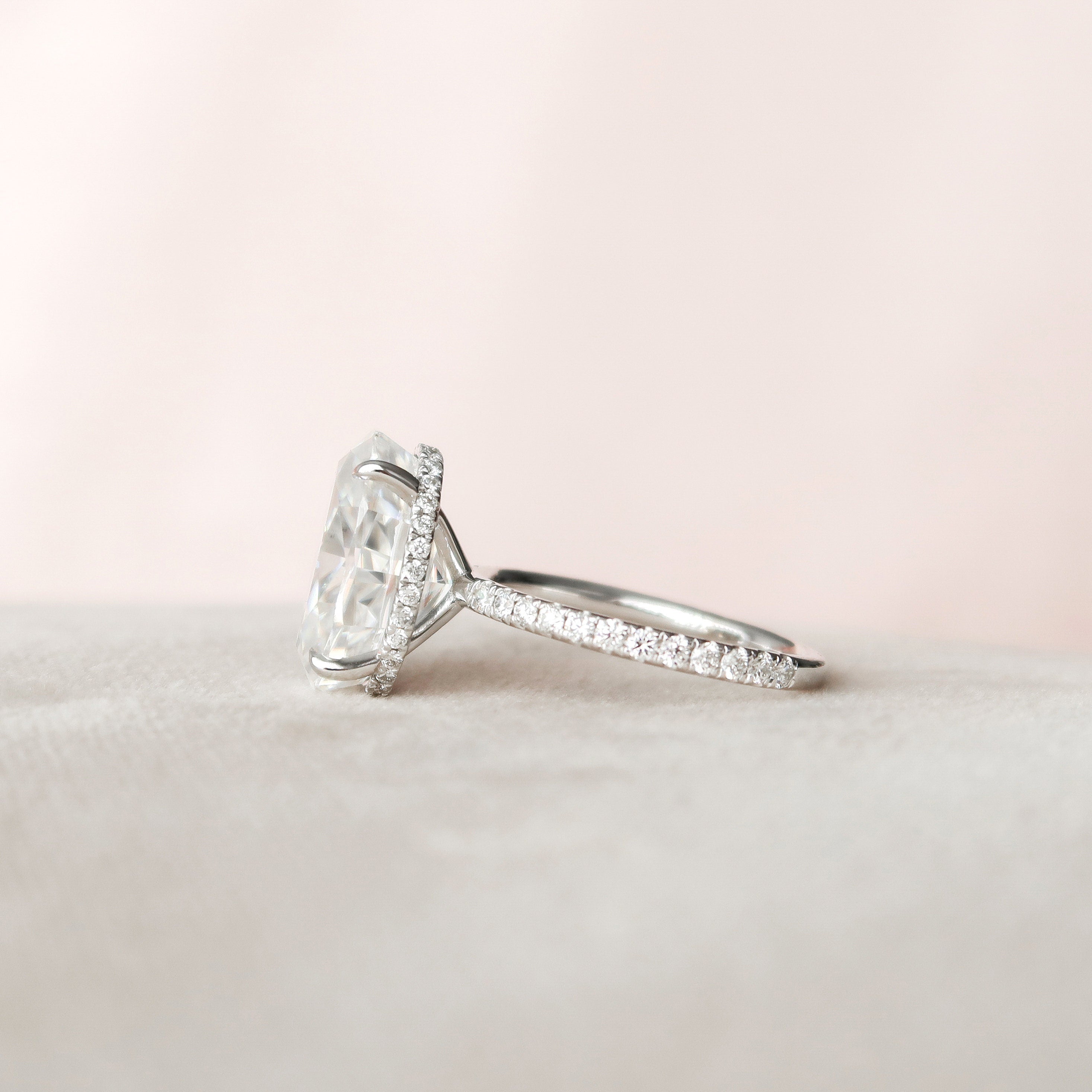 Moissanite Diamond Ring