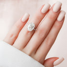 Oval Pave Engagement Ring