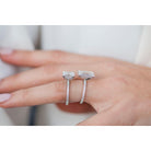 Whimsical moissanite engagement rings