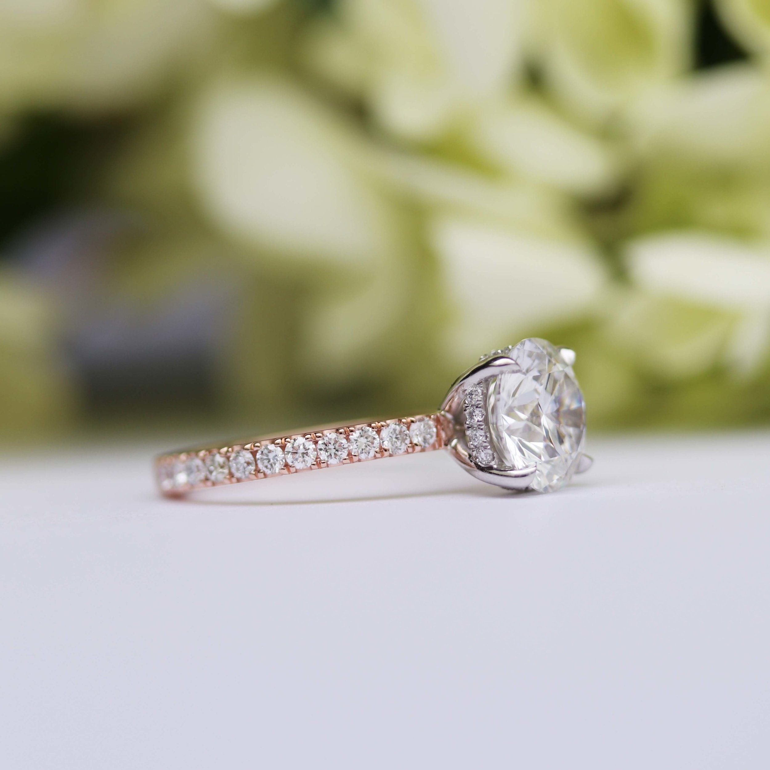 Moissanite diamond solitaire drop pendant necklace offers online