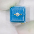 Colored moissanite rings