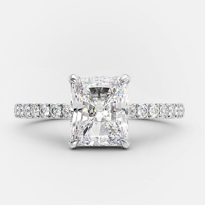 1 carat oval moissanite ring