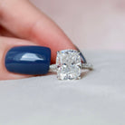 6.0CT Elongated Cushion Moissanite Ring