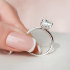Solitaire Moissanite Engagement Ring