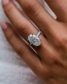 6.20CT Oval Moissanite Ring