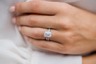 2.60CT Emerald Cut Moissanite Solitaire Engagement Ring