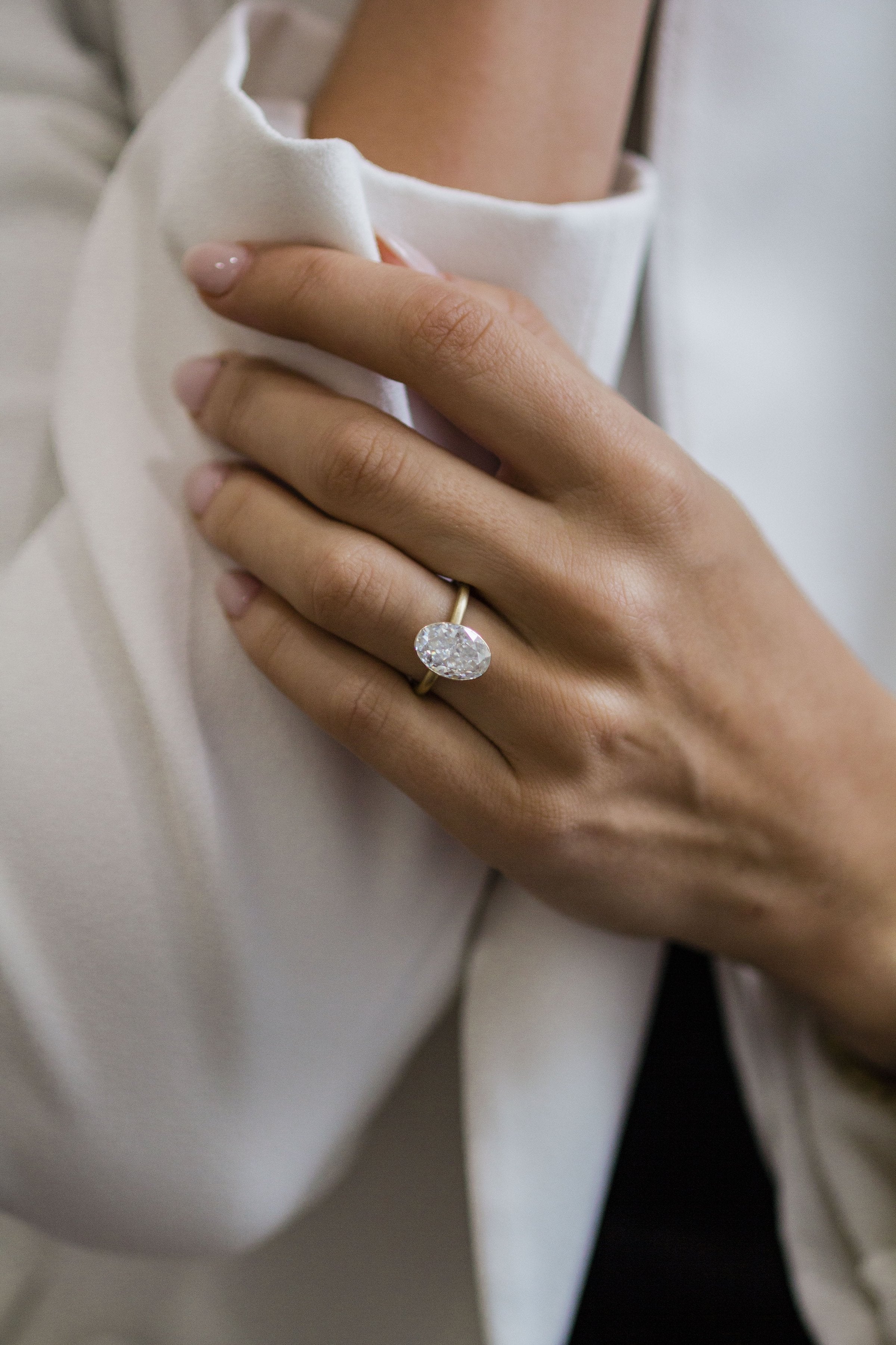 Designer moissanite engagement rings