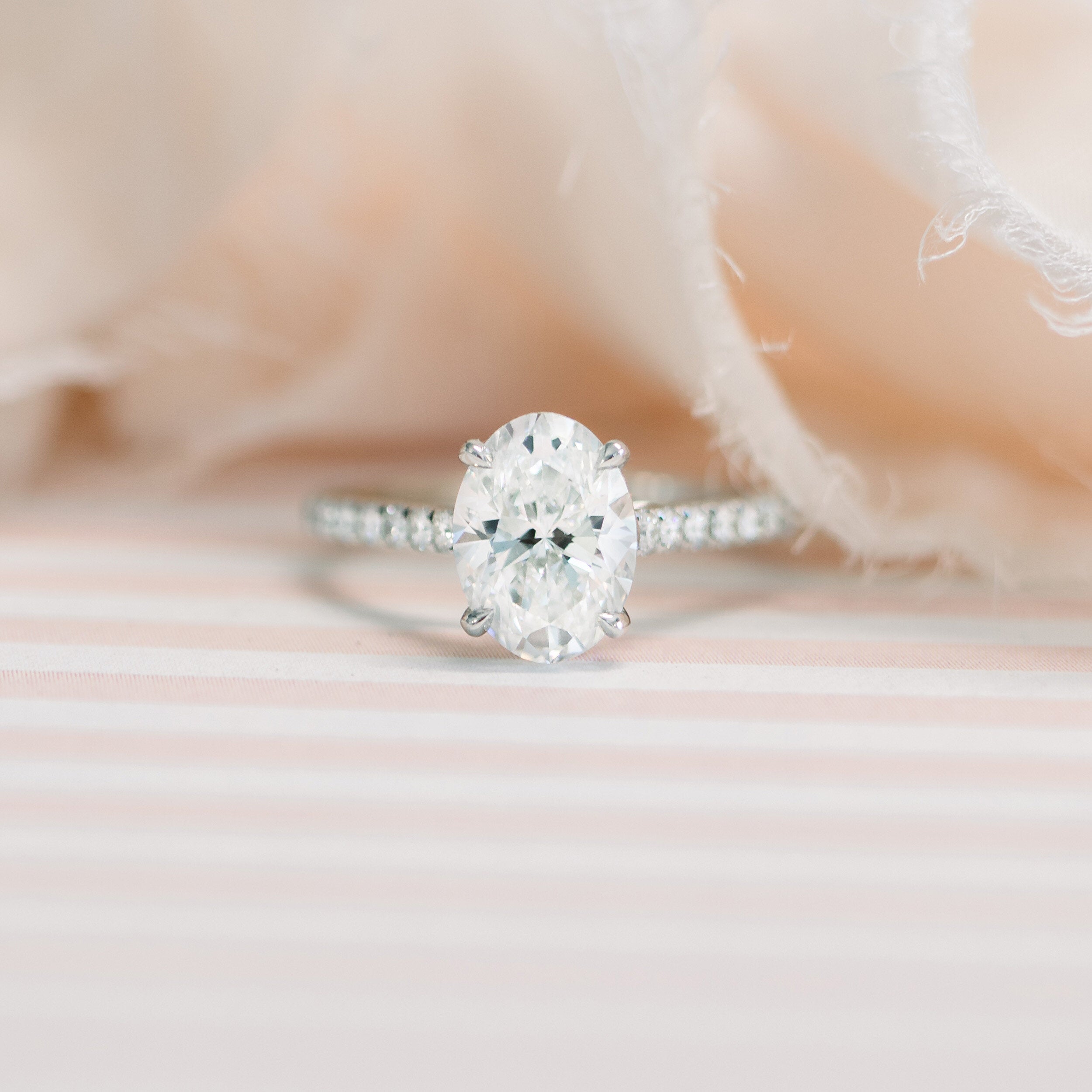 moissanite solitaire engagement ring Chicago