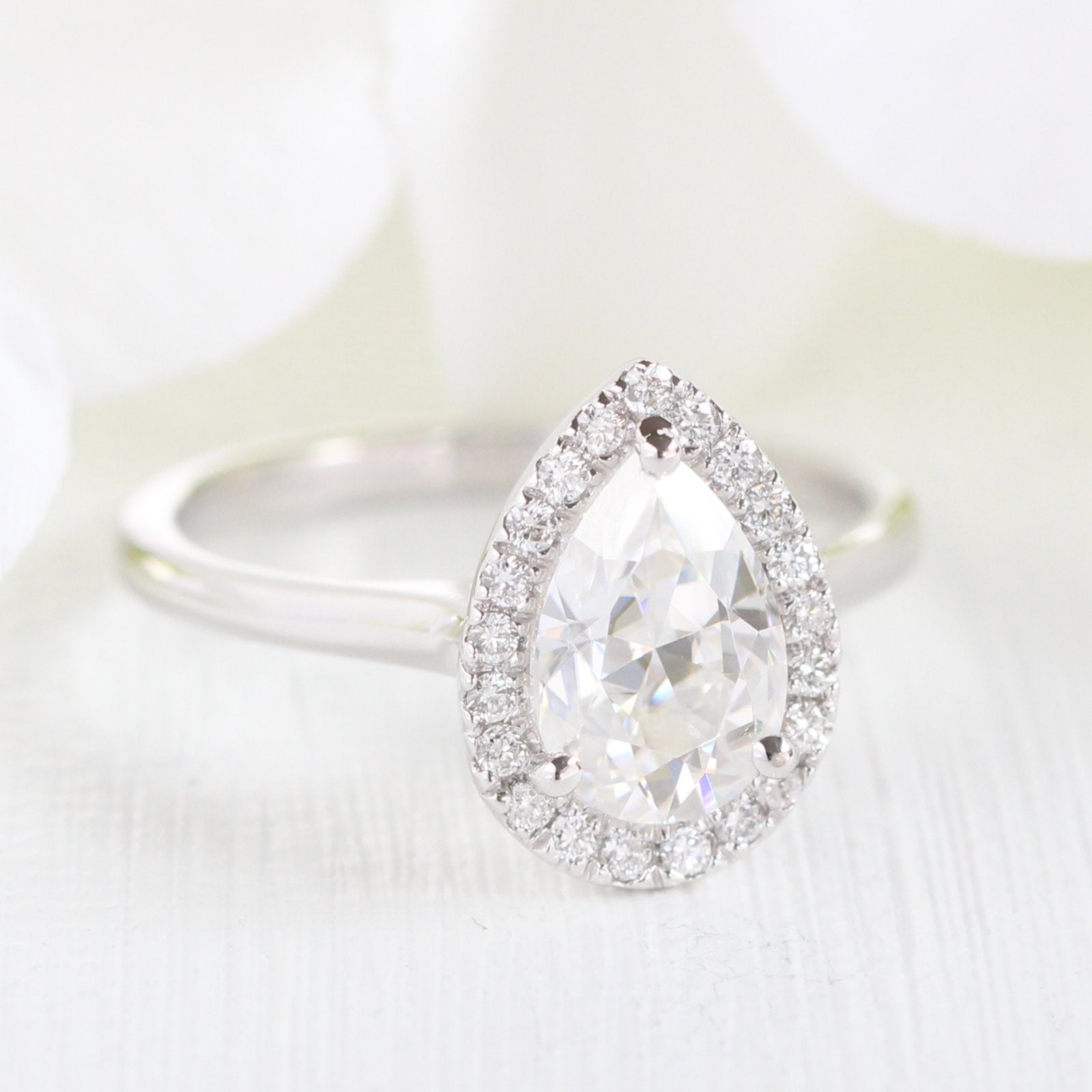 Moissanite wedding jewelry for indoor wedding