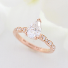 Moissanite wedding jewelry for barn wedding