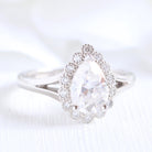 Moissanite wedding jewelry for desert wedding