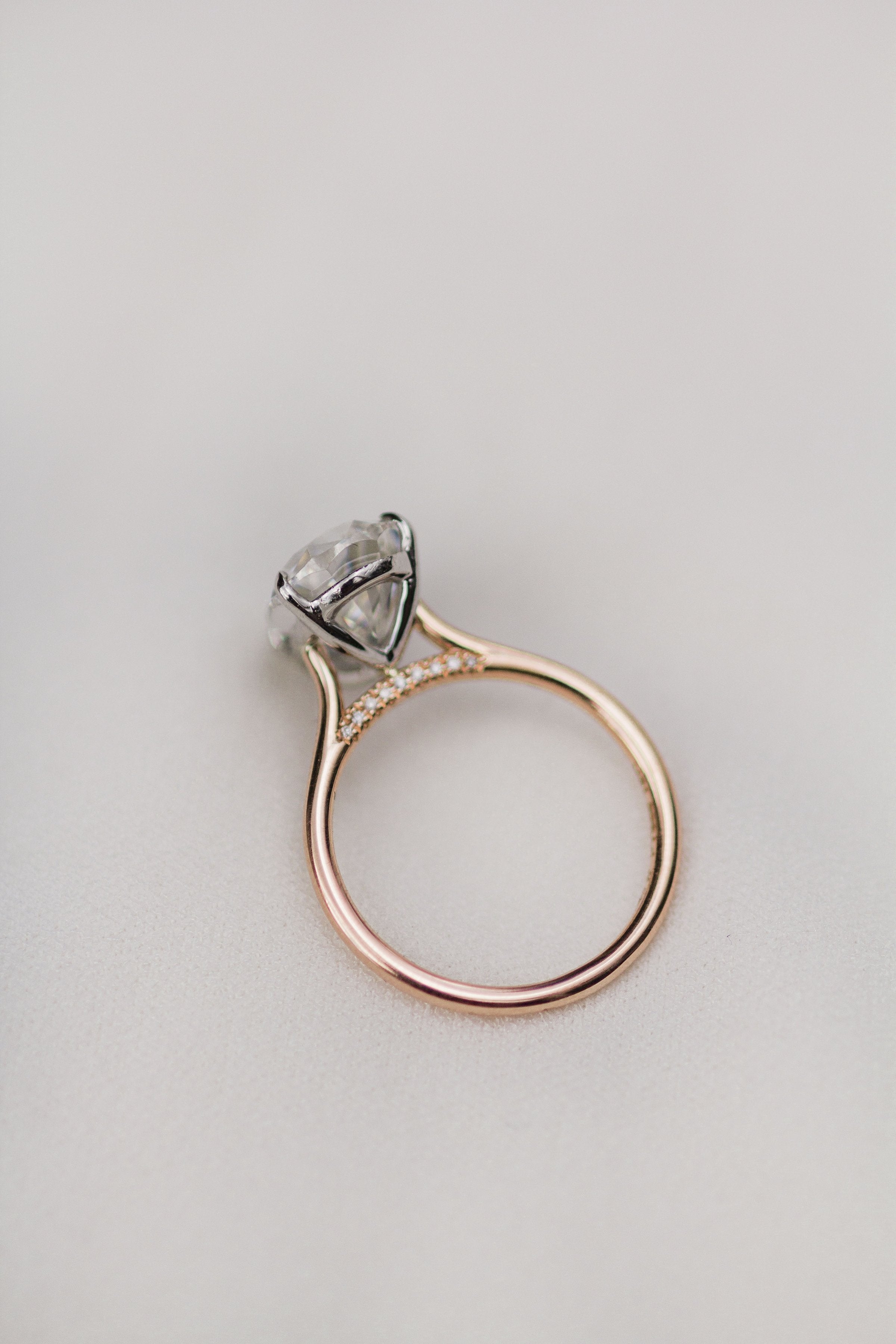 Moissanite engagement ring trends