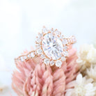 Moissanite wedding jewelry for classic wedding